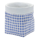 Decorative Blue and White Cement Pots in Two Sizes