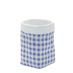 Cement Plant Pot Set with Gingham Sack Detailing