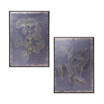 Framed Foliage Wall Art – Gold Botanical Design – Set of 2 Prints 11.5