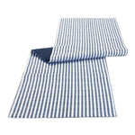 Dining Table Linen Runner – Blue White Polyester – 70