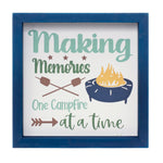 Melrose Camping Wall Art – Blue & Green Nature-Themed Signs