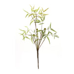 Mini Sprout Accent Fern Bush Set of 6 19.2 inch Height Faux Green Stems for Displays By Melrose