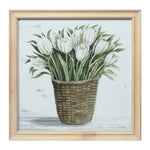 Wood Framed Floral Basket Print (Set of 2) 17