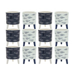 Coastal Fish Pattern Planters