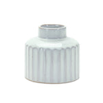 Porcelain Vase Set for Tabletop – Ribbed White – 5.25