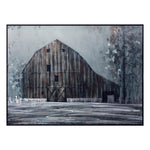 Melrose Metal Framed Modern Barn Canvas Painting Wall Art 31.5