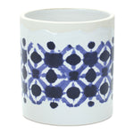 Home Accent Ceramic Pot Set White and Blue 6 Inch Decorative Pots By Melrose