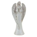 Serene Angel Figurine with Bird Accent (Set of 2)
