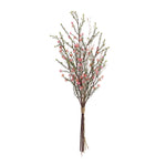 Leptospermum Plastic and Paper Stems Set of 6 26.25 Inch Height for Indoor Styling By Melrose