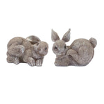 Stone Bunny Rabbit Figurine (Set of 4)