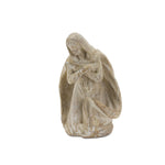 Modern carved-style nativity set