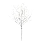 Flocked Birch Twig Branch