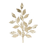 Gold leaf spray 29 inch Christmas floral stem