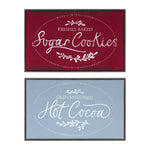 Christmas Cocoa and Cookies Framed Wall Decor (Set of 2)