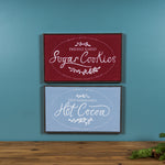 Holiday Cocoa and Cookies Christmas Wall Frames 15.5