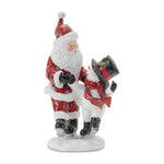 Skating Santa and Snowman Figurine (Set of 2)