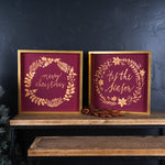 Merry Christmas and Tis The Season Frame Set of 2