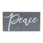 Christmas MDF Wall Sign – Peace and Snowflake Design – 24