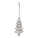 Carved Pine Tree Ornament (Set of 12)