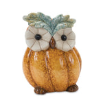 Fall Harvest Owl Figurine Set – Terra Cotta – 7