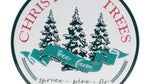 Indoor Holiday Christmas Tree Sign – Metal – 14