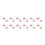 Christmas Metal Ornament Set – Merry Message Design – 3.75 in – Set of 12 – By Melrose