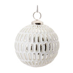 Glass ball ornament set of 6 for mantel or tree display