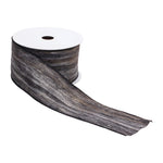 Metallic Black and Silver Ribbon (Set of 2) 2.5