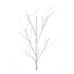 Winter Décor Twig Branch Set of 2 – Frosted Light Green – 48.75 in Height By Melrose