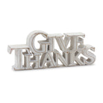 Autumn Decorative Sign Set of 2 – Happy Harvest and Give Thanks – 3.5 in Height By Melrose