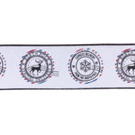 Christmas Postal Ribbon Set – Black & White Wired Cotton Rolls