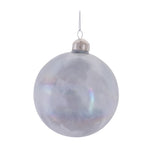 Shimmering Cream Christmas Ornaments – Glass Bauble Set