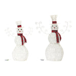 Melrose LED Lighted Snowman Decor (Set of 2)