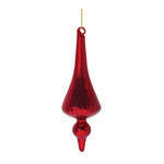 Melrose Ribbed Glass Finial Ornament (Set of 12)