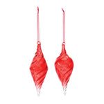 Christmas Swirl Drop Ornaments – Set of 12