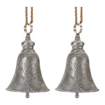 Distressed Silver Bell Decorations – Holiday Collection