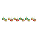 Holiday Reflective Glass Ornaments – Green, Red & Gold