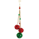 Traditional Sleigh Bell Drop Christmas Ornaments – Set of 6
