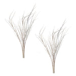Snowy Flocked Winter Branches – Set of 2