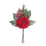 Festive Pine & Flower Decorative Picks – 18.5
