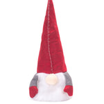 Whimsical Plush Gnome Holiday Tree Top Accent
