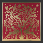 red gold christmas decor