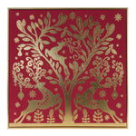 framed christmas deer print
