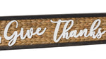 Woven “Give Thanks” Wall Art – 7.5