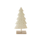 Modern Resin Holiday Tree Set of 2 – 17H & 13H Woven Wicker Cream
