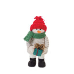 Plush Holiday Décor Set – Santa Snowman Moose – 8, 9, 10.5 Inch Heights, Set of 6 By Melrose