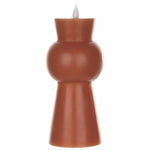 LED Decorative Candle Pair 8.5 Inch Height For Modern And Mid Century Spaces Orange By Melrose