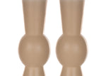 LED Realistic Flame Candle Set Of 2 10.25 Inch Height For Home Atmosphere Lighting Grey By Melrose