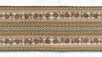 Handcrafted Lodge Style Oval Patch Rug 2x8 with Pinecone Design