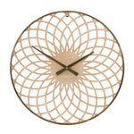 Brown Lattice Wall Clock 23.75 Inch Height For Dining Room Or Office By Melrose